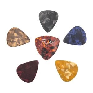 Fender Thin Guitar Pick Tortoise Shell 5 Generic Picks Various Colors